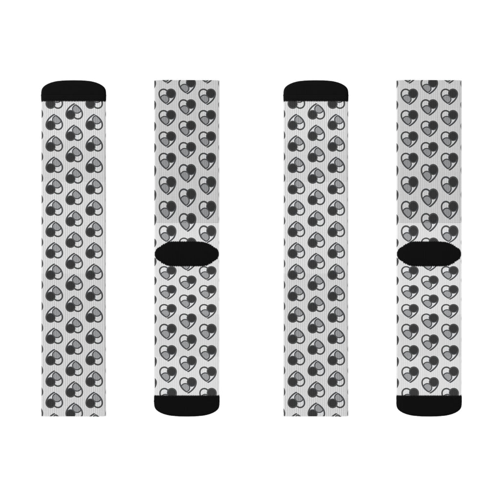 Shades of Grey Heart Pattern