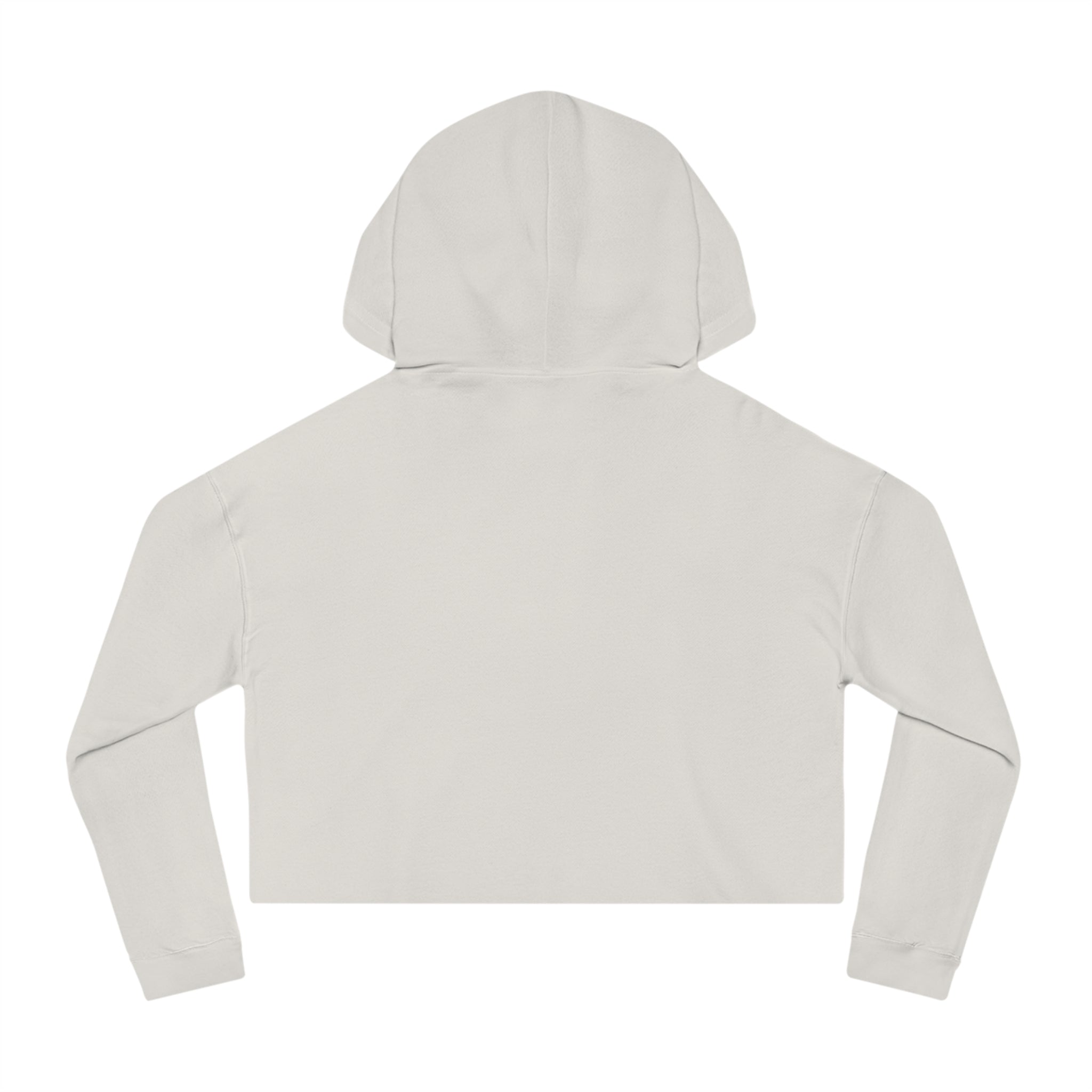 L69VE Heart Cropped Hoodie (Brown Logo) — Women’s Cute Graphic Sweatshirt