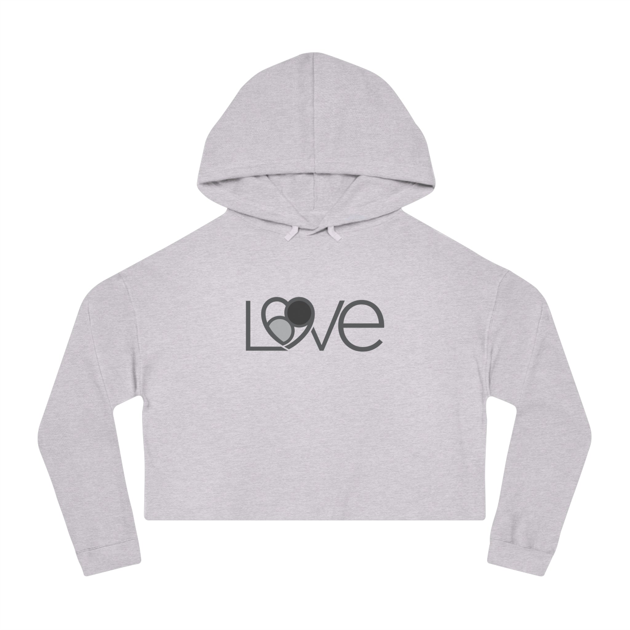 Shades of grey L69VE Cropped Hoodie