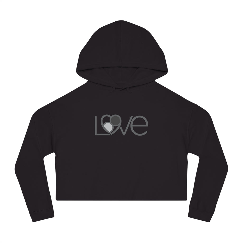 Shades of grey L69VE Cropped Hoodie