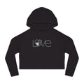 Shades of grey L69VE Cropped Hoodie