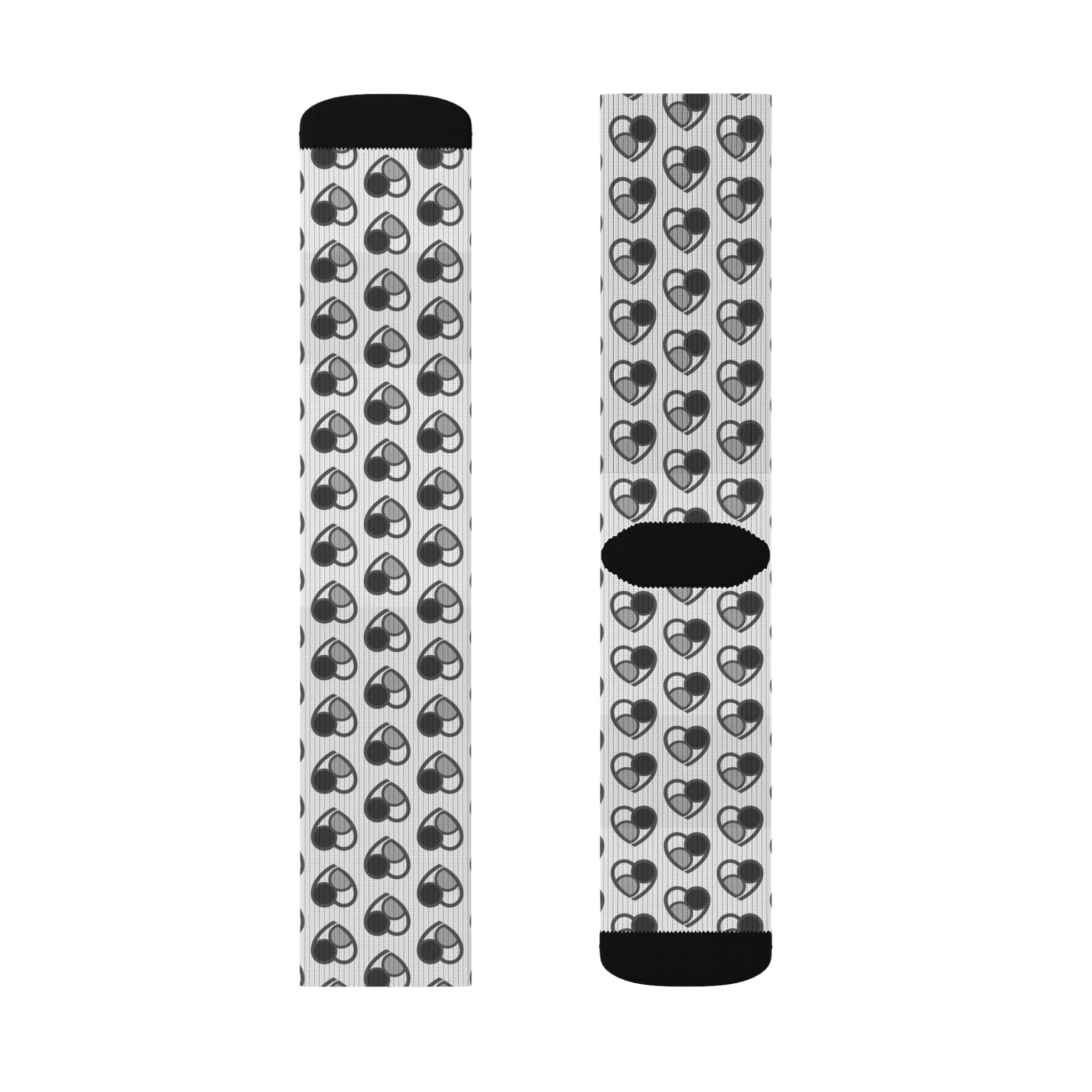Shades of Grey Heart Pattern