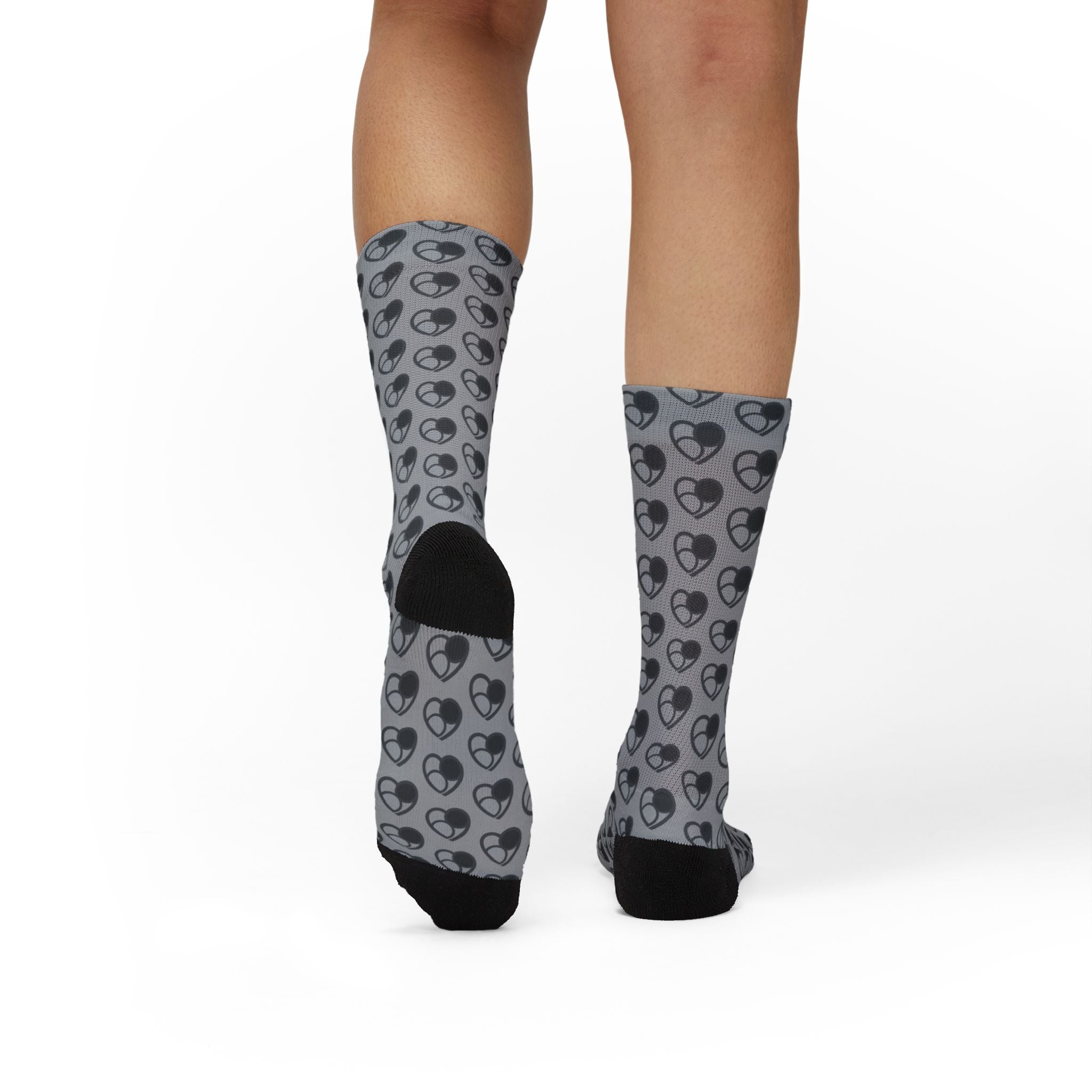 Shades of Grey Heart Pattern (GRY)
