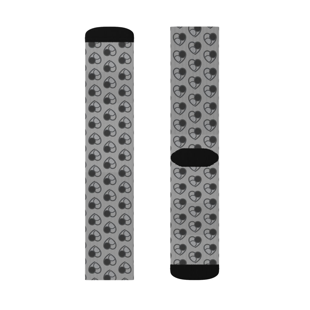 Shades of Grey Heart Pattern (GRY)