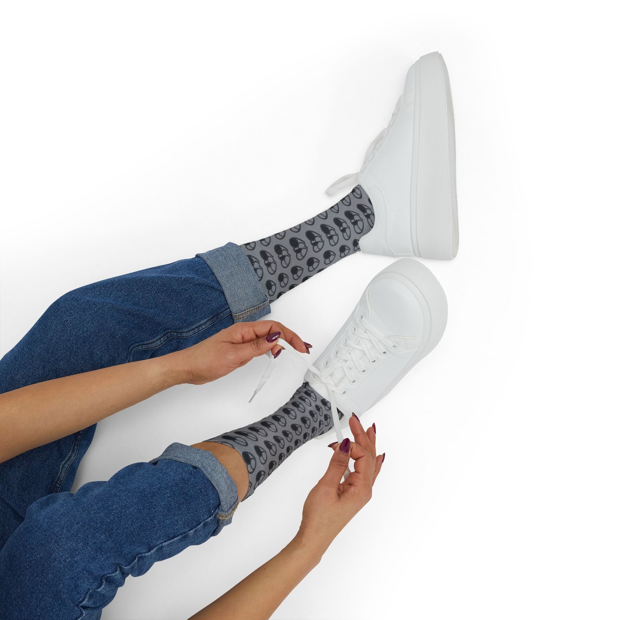 Shades of Grey Heart Pattern (GRY)