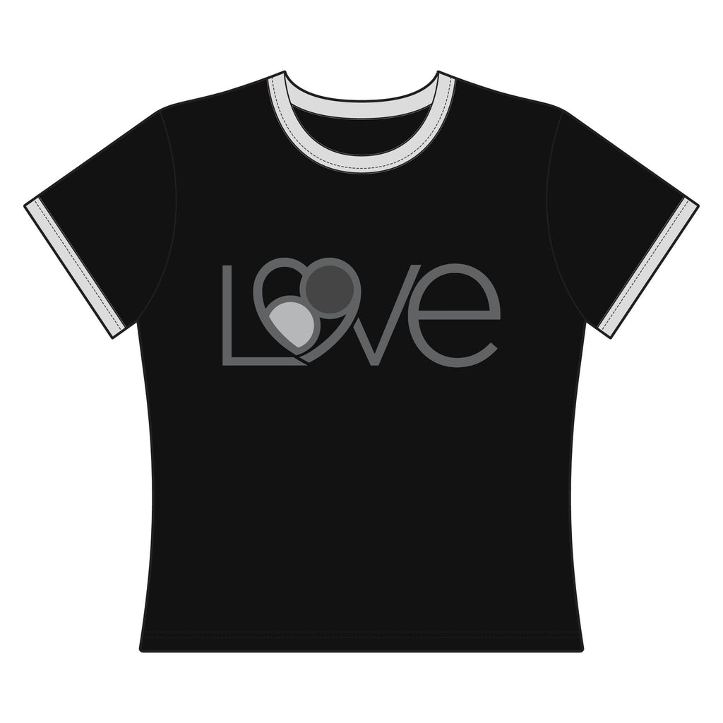 Shades of Grey L69VE Women's Ringer Tee – Retro