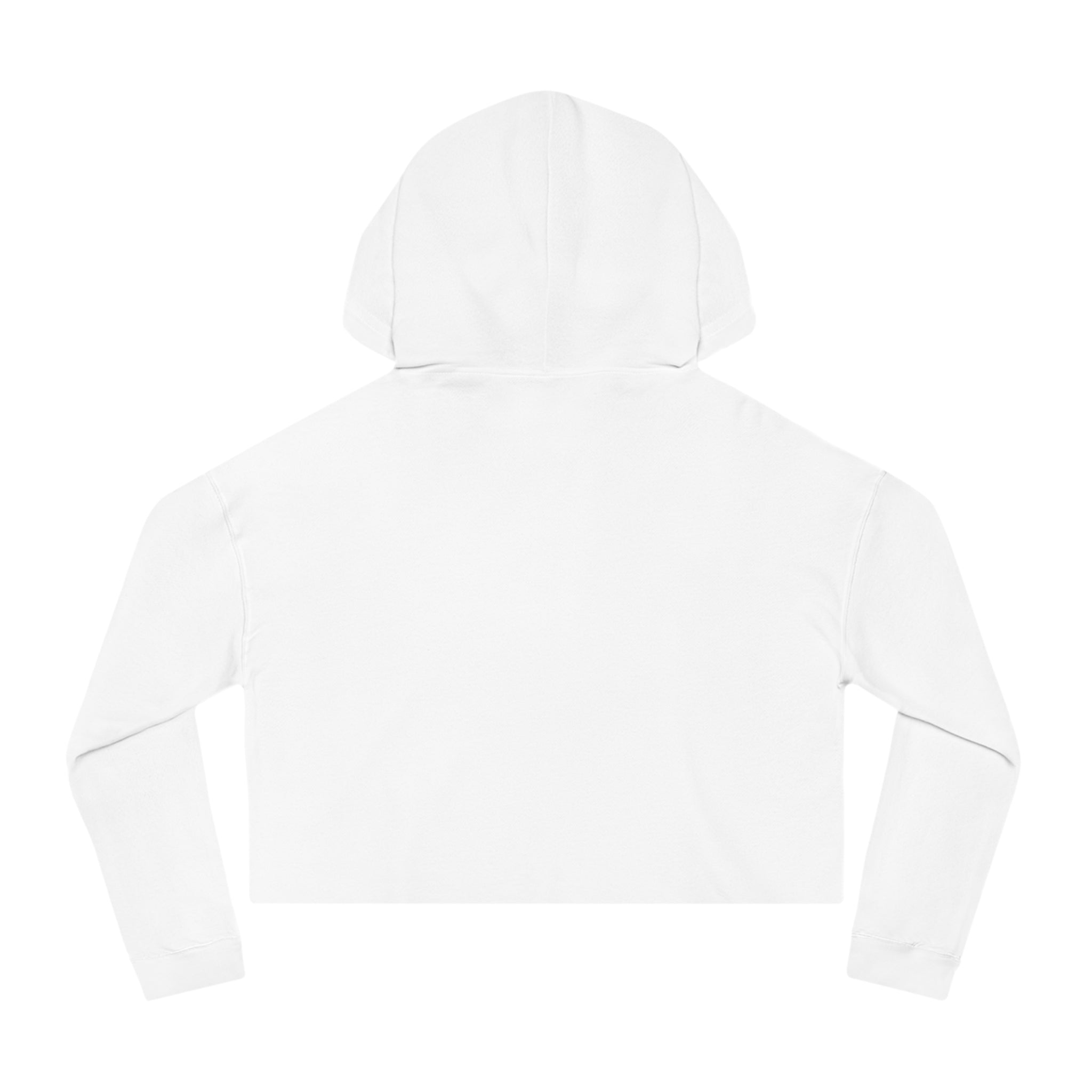 L69VE Heart Cropped Hoodie (Brown Logo) — Women’s Cute Graphic Sweatshirt