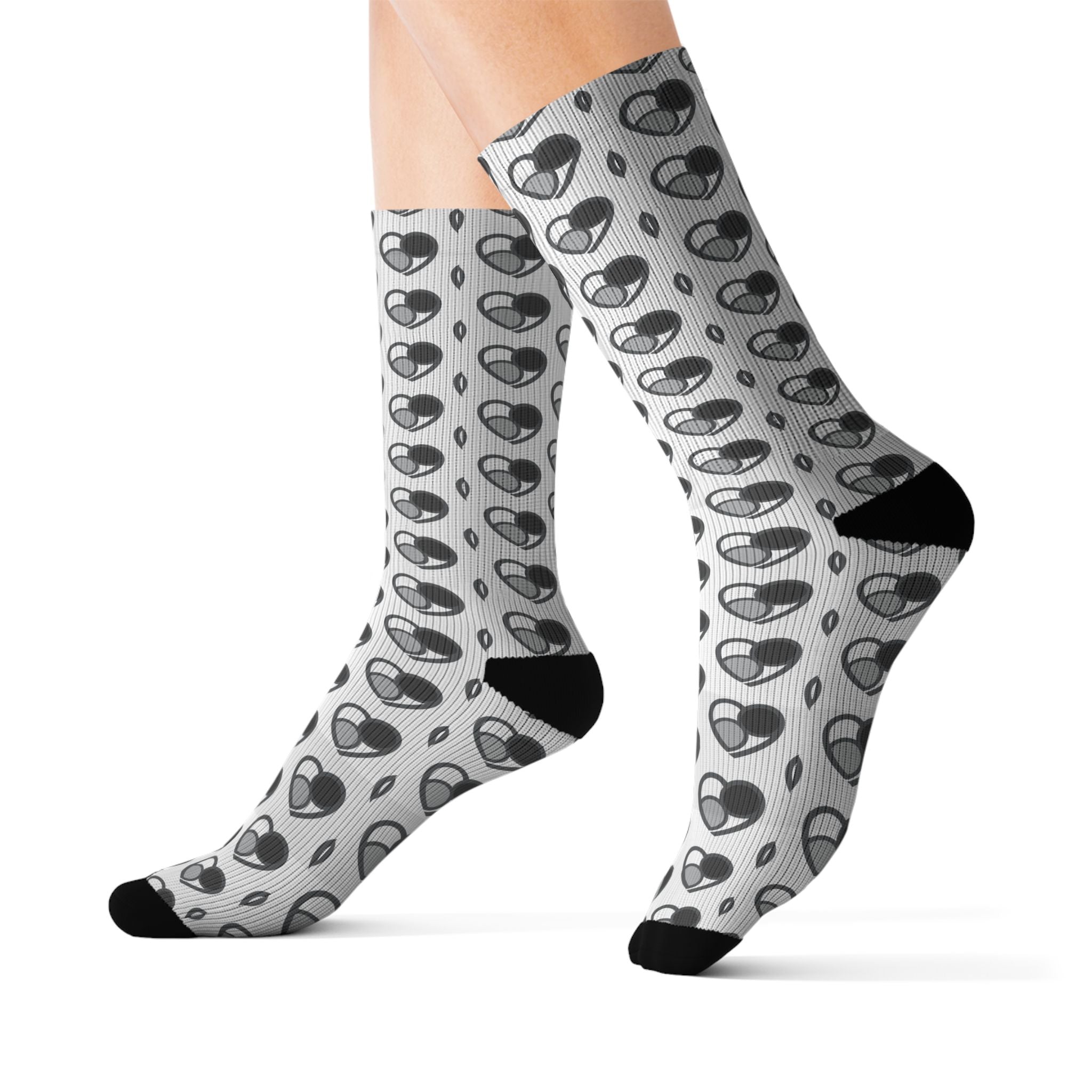 Shades of Grey Heart Pattern
