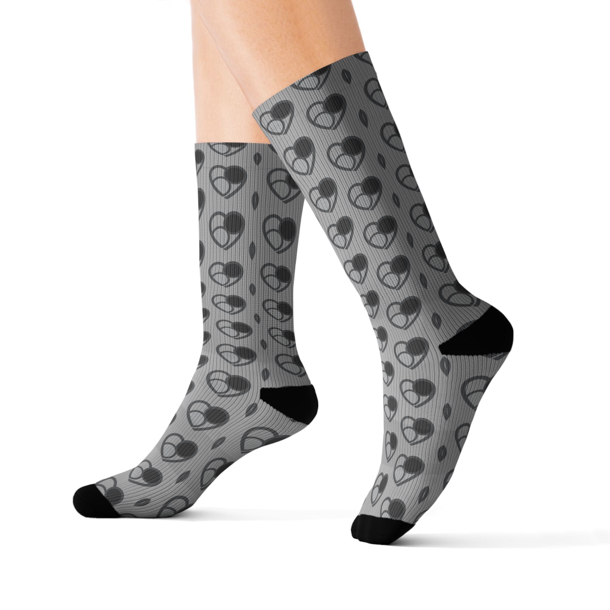 Shades of Grey Heart Pattern (GRY)
