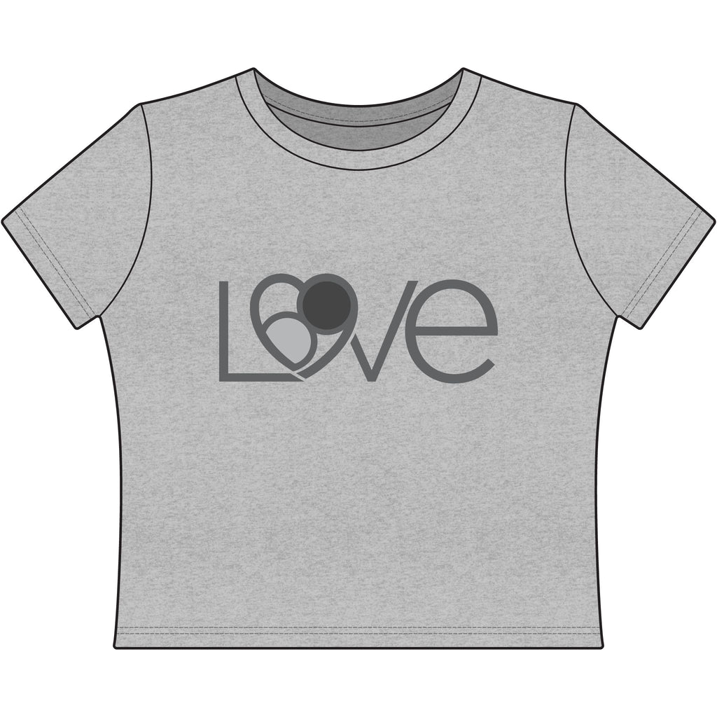 Shades of Grey L69VE Graphic Women's Baby Tee